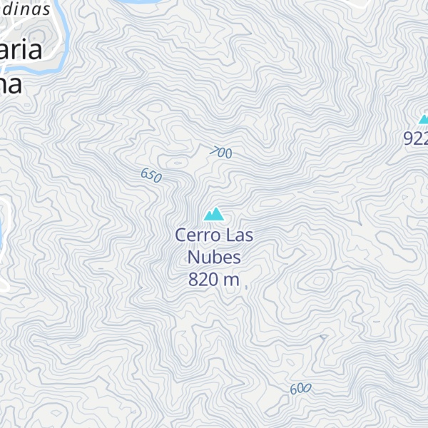 Map of Cerro Las Nubes