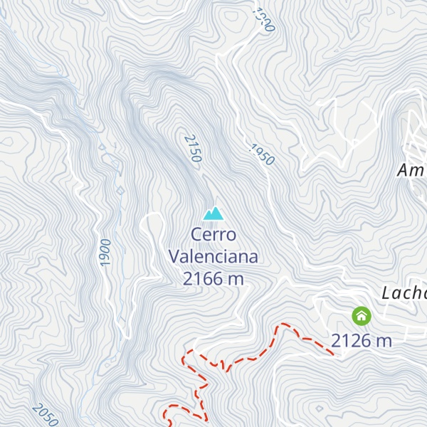 Map of Cerro Valenciana