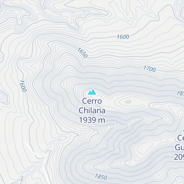 Map of Cerro Chilana