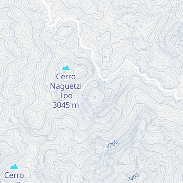 Map of Cerro Naguetzi Reni