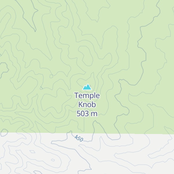 Map of Temple Knob