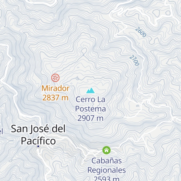 Map of Cerro La Postema