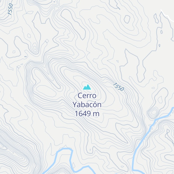 Map of Cerro Yabacón