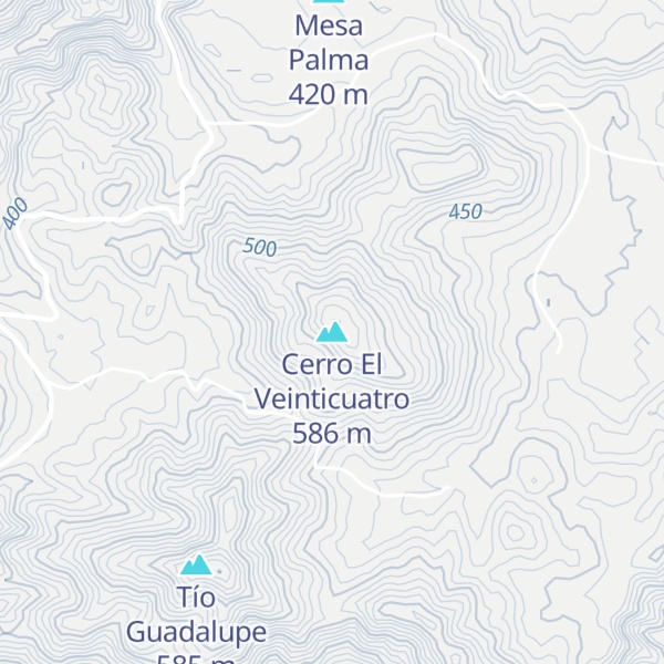 Map of Cerro El Veinticuatro