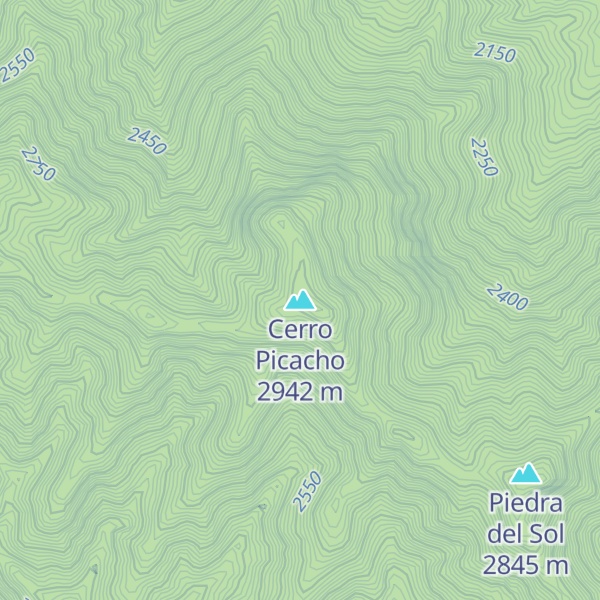 Map of Cerro Picacho