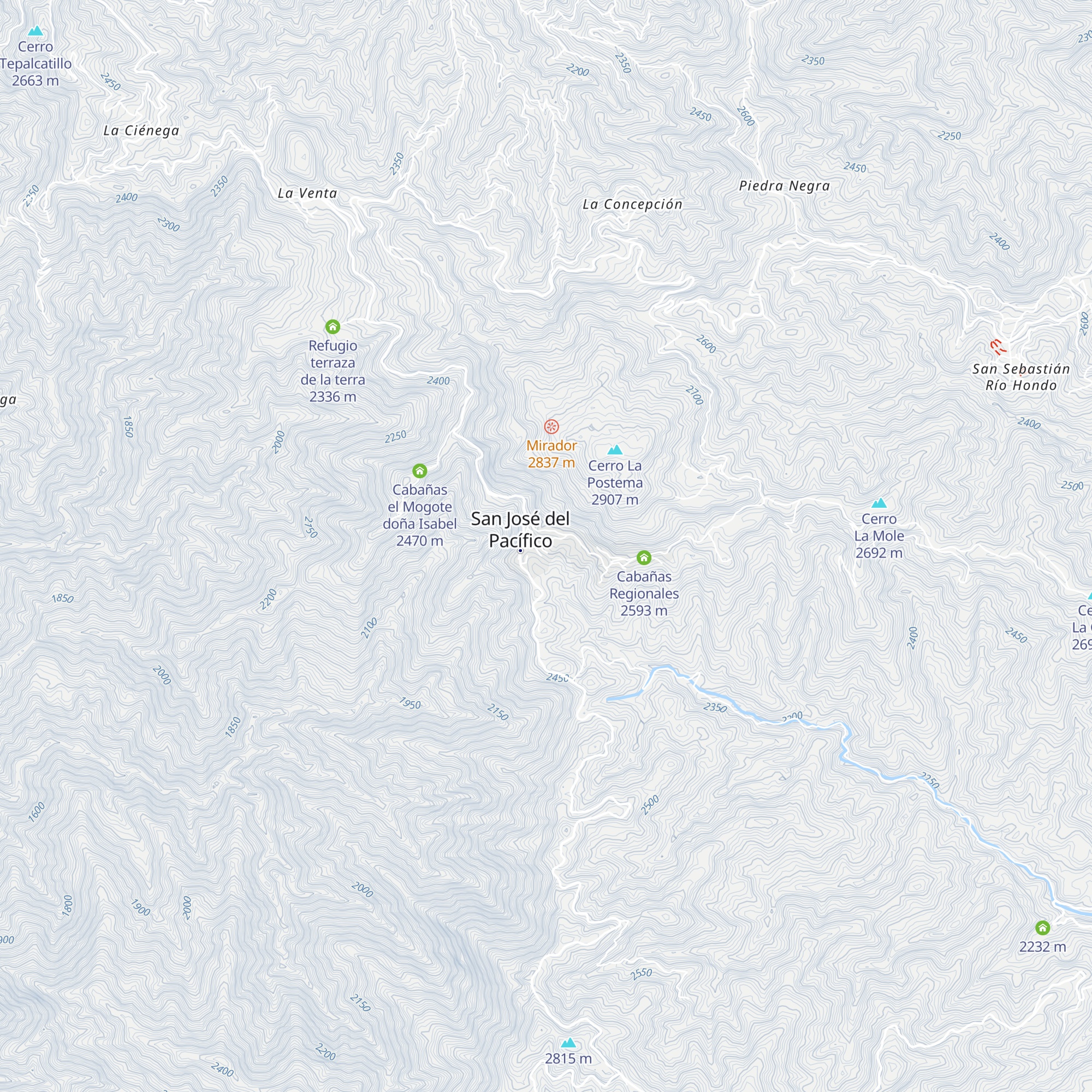 Cabañas Alma Serrana map