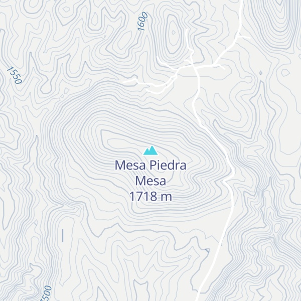 Map of Mesa Piedra Mesa