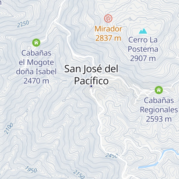 Map of Cabañas Pacífico