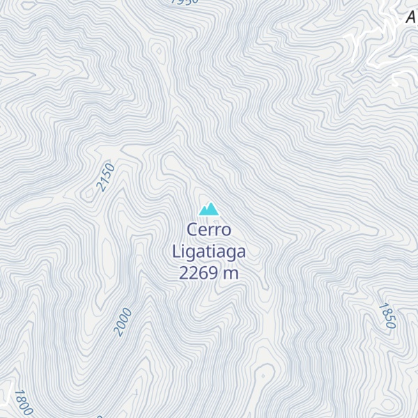 Map of Cerro Ligatiaga