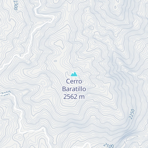 Map of Cerro Baratillo
