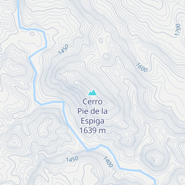 Map of Cerro Pie de la Espiga