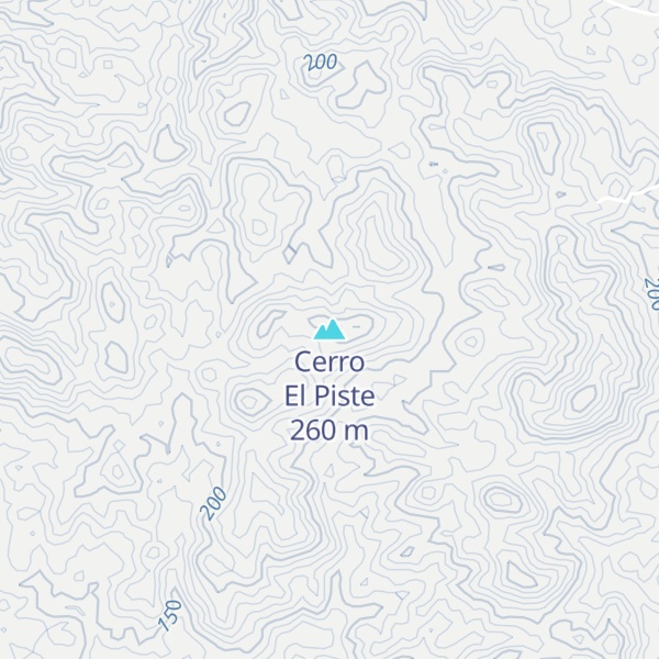 Map of Cerro El Piste