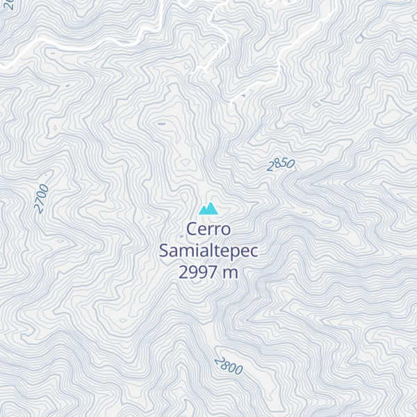 Map of Cerro Samialtepec