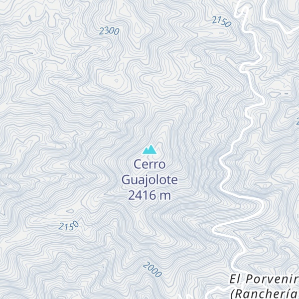 Map of Cerro Guajolote