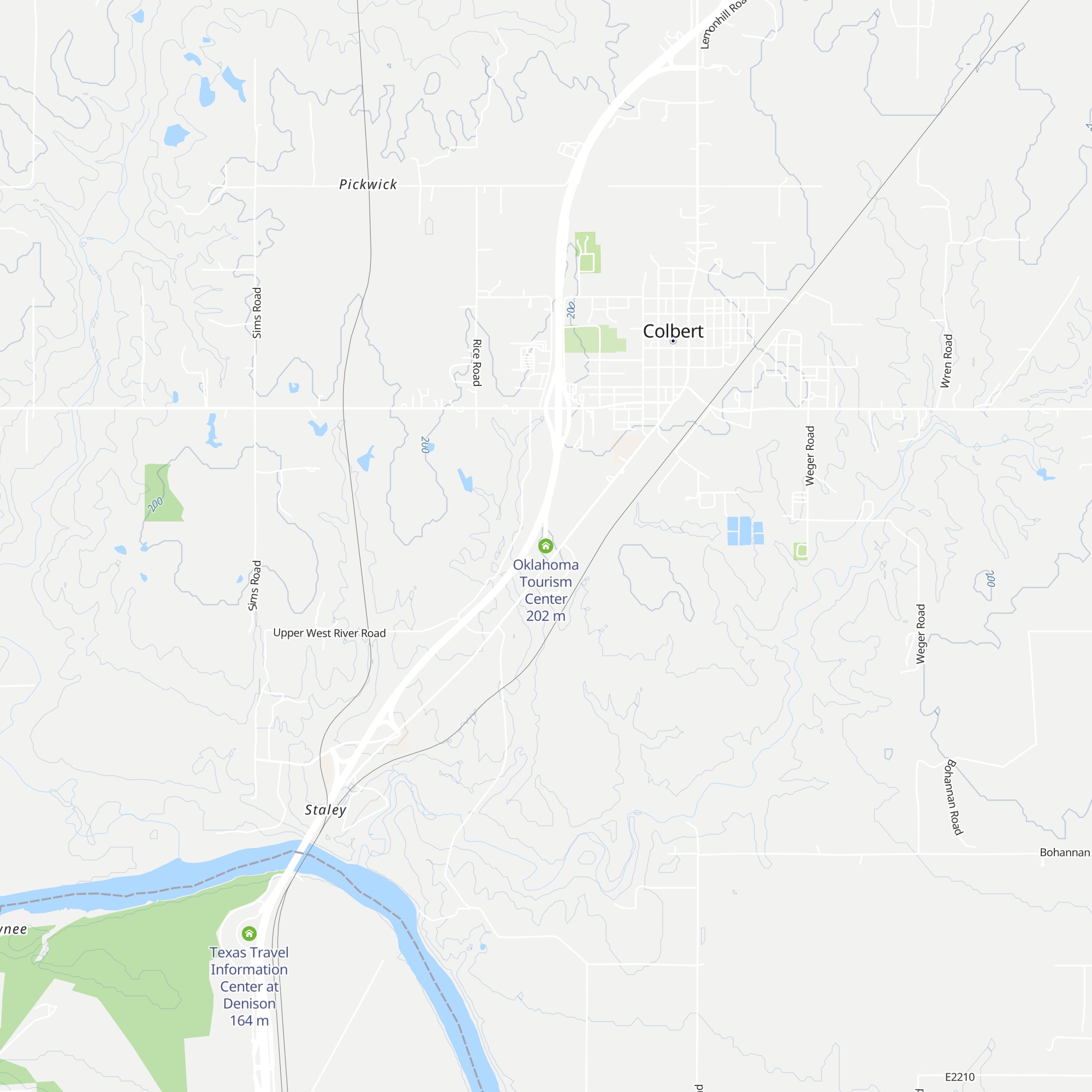 Oklahoma Tourism Center map