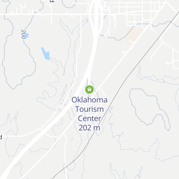 Map of Oklahoma Tourism Center