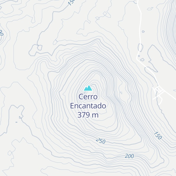 Map of Cerro Encantado