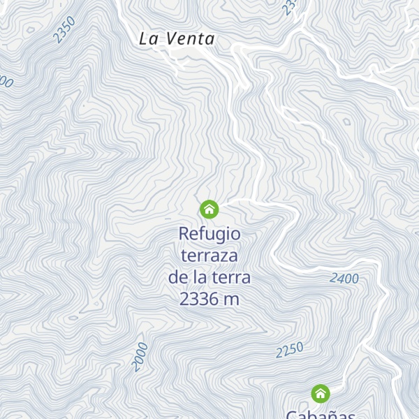 Map of Refugio terraza de la terra