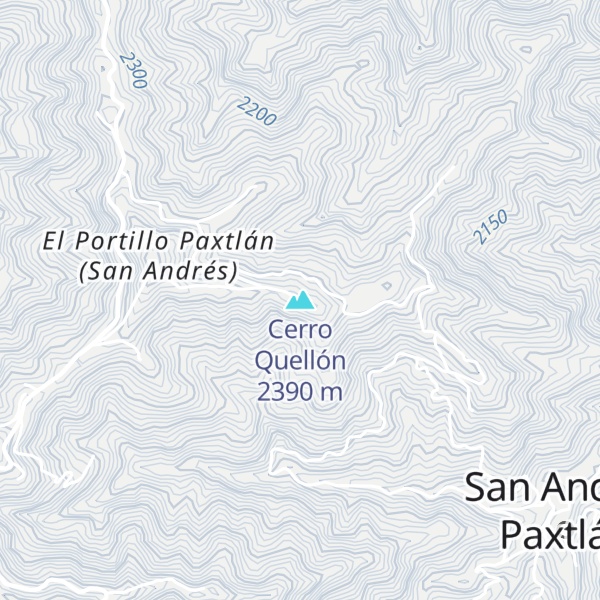Map of Cerro Quellón