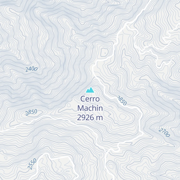 Map of Cerro Machín