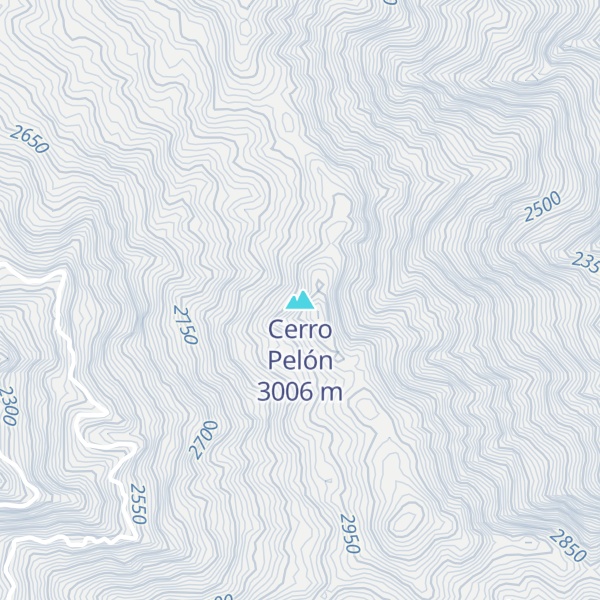 Map of Cerro Pelón
