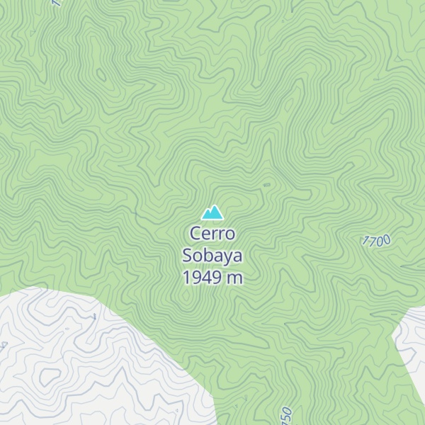 Map of Cerro Sobaya