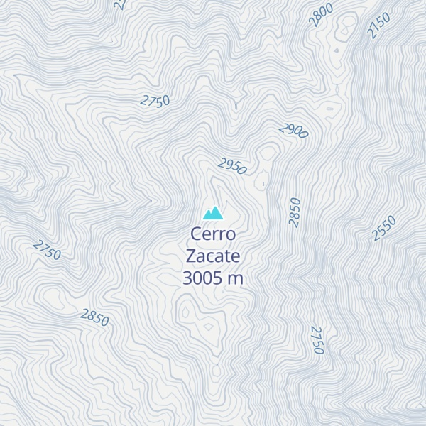 Map of Cerro Zacate