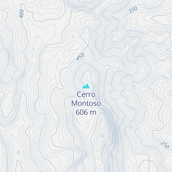 Map of Cerro Montoso