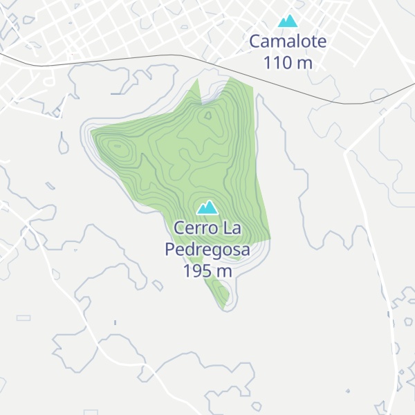 Map of Cerro La Pedregosa