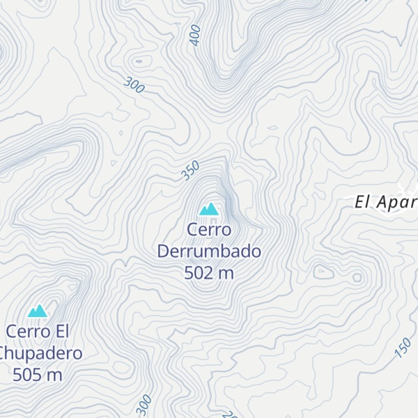 Map of Cerro Derrumbado