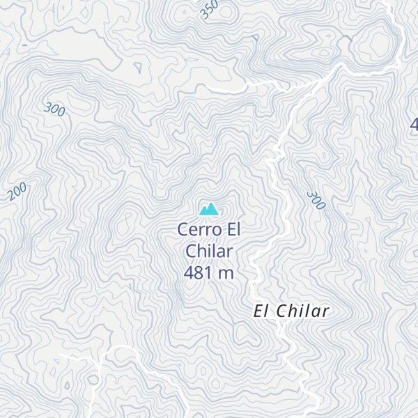Map of Cerro El Chilar