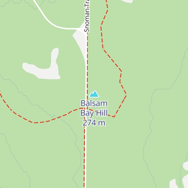 Map of Balsam Bay Hill