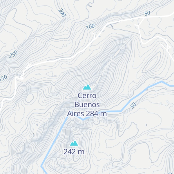 Map of Cerro Buenos Aires