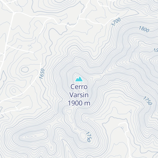Map of Cerro Varsin