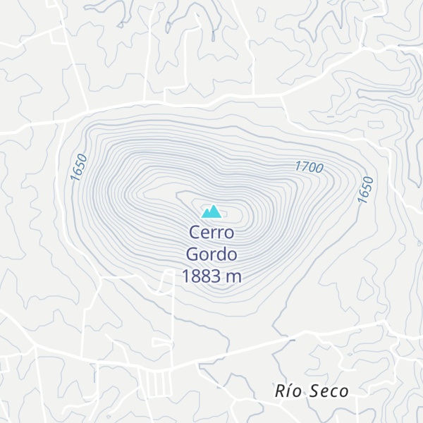 Map of Cerro Gordo