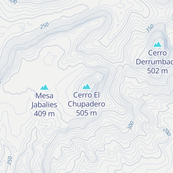 Map of Cerro El Chupadero