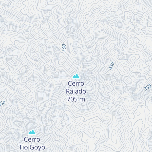 Map of Cerro Rajado