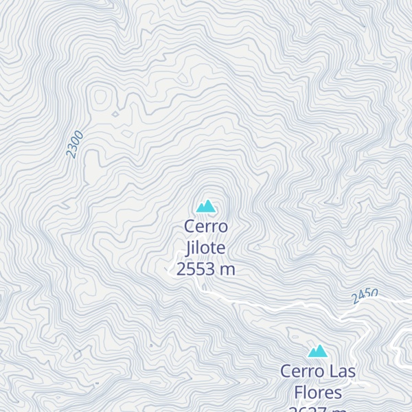 Map of Cerro Jilote