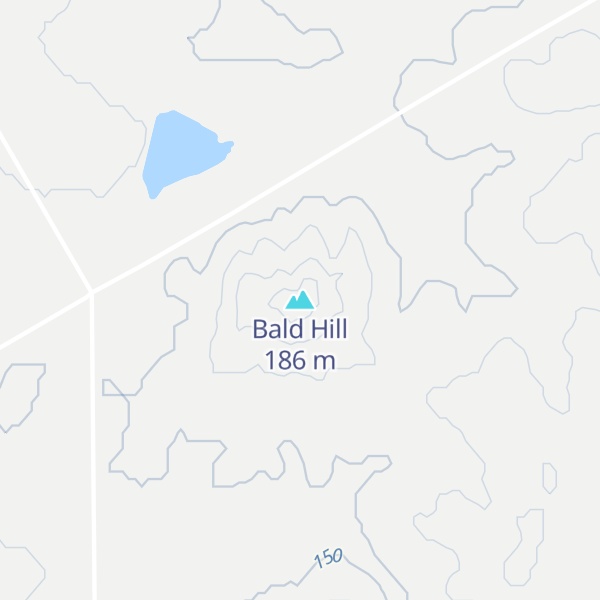 Map of Bald Hill