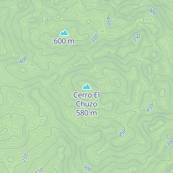 Map of Cerro El Chuzo