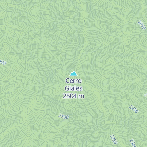 Map of Cerro Giales