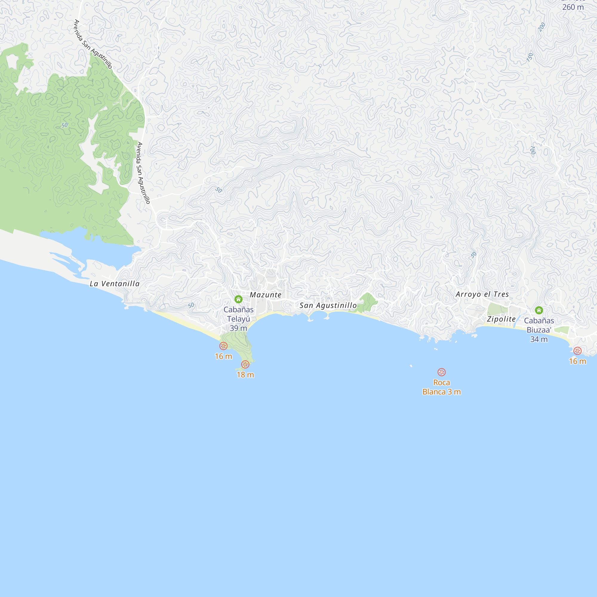 Casa Tamarindos map