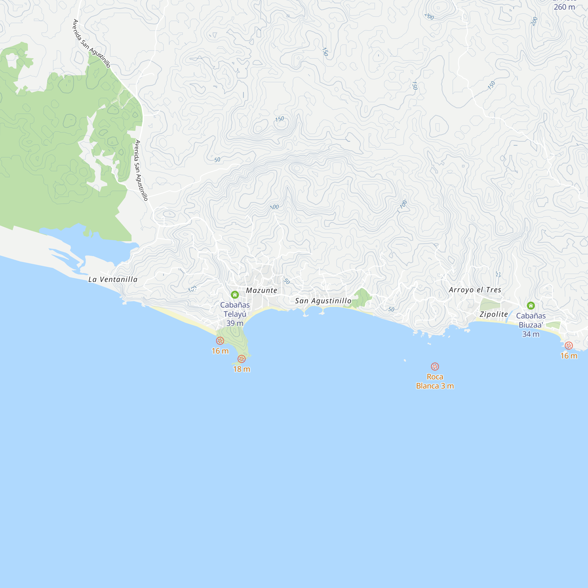 Casa Tamarindos map