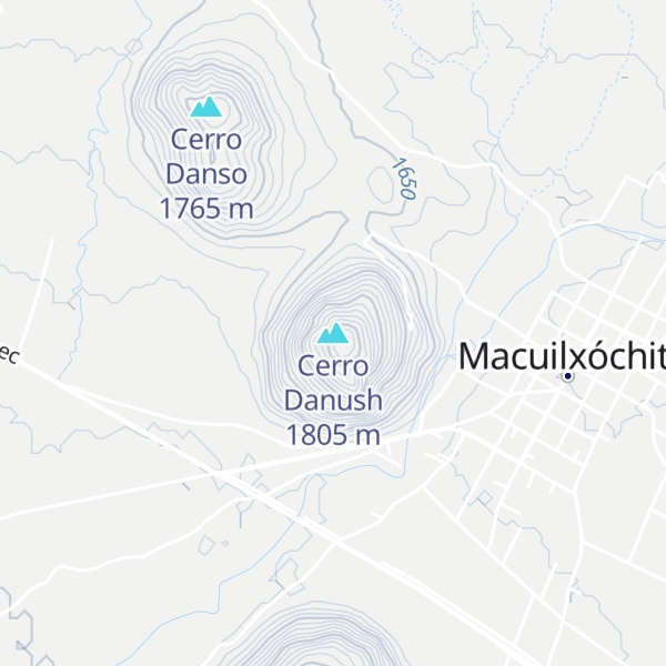 Map of Cerro Danush