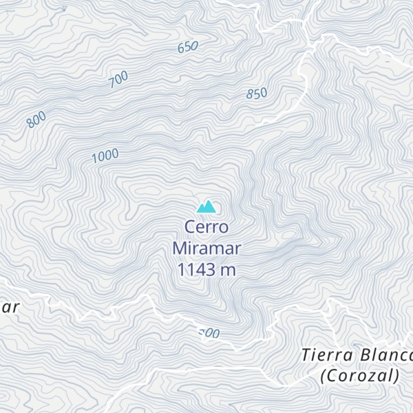 Map of Cerro Miramar