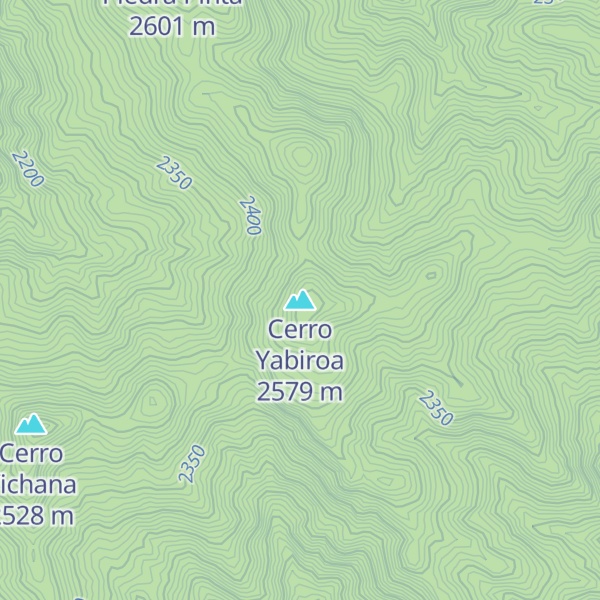 Map of Cerro Yabiroa