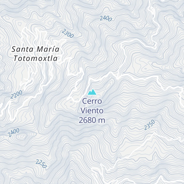 Map of Cerro Viento