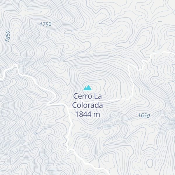 Map of Cerro La Colorada