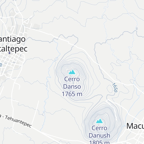 Map of Cerro Danso
