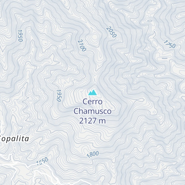 Map of Cerro Chamusco